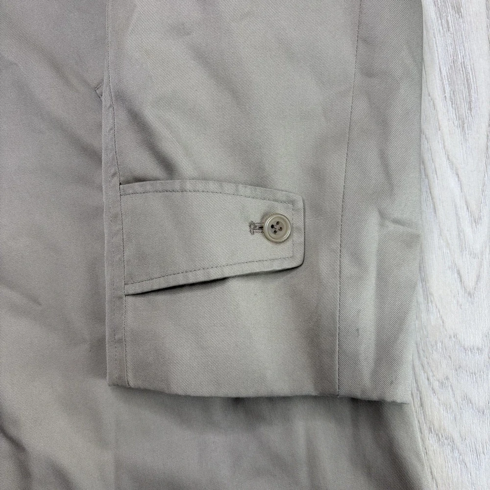 VTG Aquascutum Men's Aqua 5 Water Resistant Trench Coat Khaki/Tan • 42R US